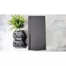  Microsoft XBOX Series X 1TB SSD fekete játékkonzol extra kontrollerrel garanciával hibátlan működéssel - használt