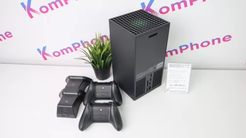 Microsoft XBOX Series X 1TB SSD fekete játékkonzol extra kontrollerrel garanciával hibátlan működéssel - használt