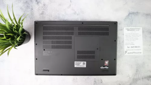 Lenovo Thinkpad P15 Gen 1 FHD notebook - i7 10850H 32GB DDR4 1TB SSD T2000 4GB W11 - használt