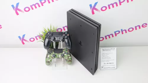 Sony PlayStation 4 PRO 1TB fekete játékkonzol extrákkal garanciával hibátlan működéssel - használt