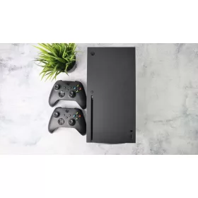   Microsoft XBOX Series X 1TB SSD fekete játékkonzol extra kontrollerrel garanciával hibátlan működéssel - használt