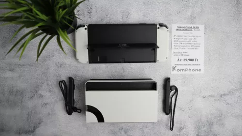 Nintendo Switch OLED 64GB játékkonzol extrával garanciával hibátlan működéssel- használt