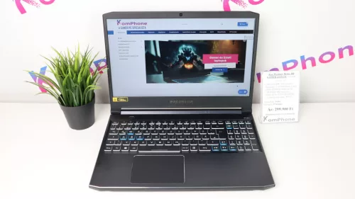 Acer Predator Helios 300 GAMER notebook - i7 10750H 16GB DDR4 1TB SSD RTX 3070 8GB WIN11 - használt