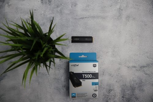 2TB Crucial T500 NVMe SSD meghajtó garanciával hibátlan működéssel - használt