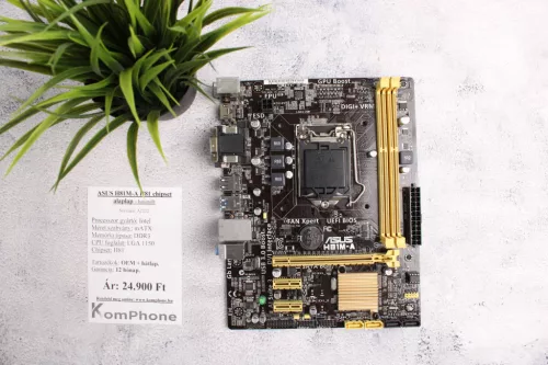 ASUS H81M-A H81 chipset alaplap garanciával hibátlan működéssel - használt