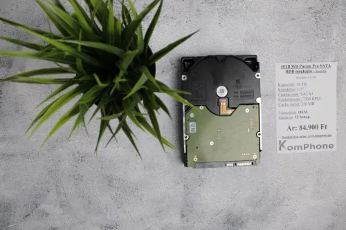 10TB WD Purple Pro SATA HDD meghajtó garanciával hibátlan működéssel - használt