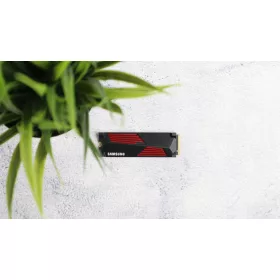   2TB Samsung 990 Pro Heatsink NVMe SSD meghajtó garanciával hibátlan működéssel - használt