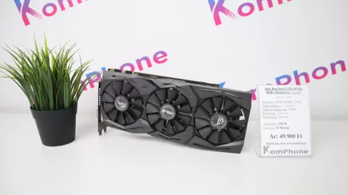 Asus Rog Strix GTX 1070Ti 8GB videókártya garanciával hibátlan működéssel - használt