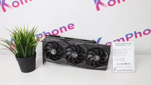 Asus Rog STRIX RTX 2080 8GB videókártya garanciával hibátlan működéssel - használt