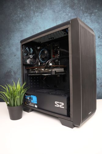 Gamer számítógép Gigabyte H610M i5 12400F 16GB DDR4 512GB SSD RX 6700XT 12GB Zalman S2 TG Seasonic 650W - használt