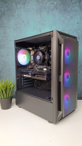 Gamer számítógép MSI B450M R5 5600X 32GB DDR4 512GB SSD RTX 3060 12GB Rampage SHIVA Zalman 600W - használt