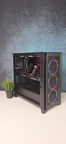 Gamer számítógép Gigabyte B760M i5 14600KF 64GB DDR4 512GB SSD  RTX 3080 10GB Corsair 4000D Airflow ASUS ROG Strix 1000W - használt