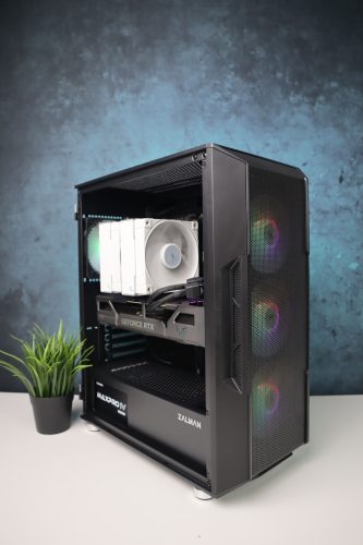 Gamer számítógép Gigabyte A620M R5 7600 32GB DDR4 512GB SSD RTX 5060 Ti 16GB Zalman i3 NEO Enermax 650W - használt