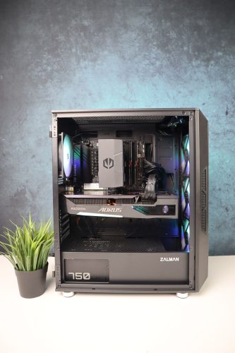 Gamer számítógép Asus TUF A620M R7 7700 32GB DDR5 1TB SSD RX 6800 XT 16GB ZALMAN I3 NEO Gigabyte 750W - használt