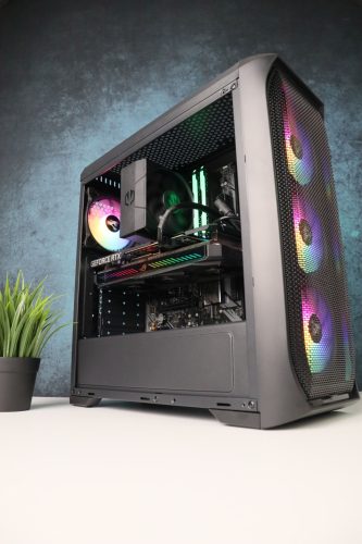 Gamer számítógép ASROCK B550M R5 5600X 32GB DDR4 1TB SSD RTX 3060 12GB Zalman N5 MF Be Quiet 650W - használt