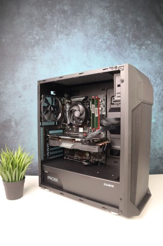Gamer számítógép MSI B450 R5 5600 16GB DDR4 512GB SSD RTX 2070 Super 8GB Zalman Z1 Plus ADATA 600W - használt