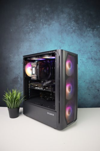 Gamer számítógép Asus H370 i5 9600KF 16GB DDR4 512GB SSD RTX 2060 Super 8GB Zalman N4 ADATA 600W - használt