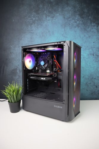 Gamer számítógép Gigabyte H510M i3 10100F 16GB DDR4 512GB SSD GTX 1050 Ti 4GB Zalman N4 Chieftec 400W - használt