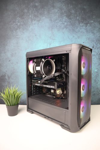 Gamer számítógép Gigabyte B450 Aorus R7 5800X 32GB DDR4 512GB SSD RTX 4060Ti 16GB Zalman N5 MF Cooler Master 650W - használt