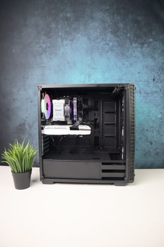 Gamer számítógép GigaByte H610M i5 14400F 16GB DDR4 512GB SSD RTX 3060 Ti 8GB Kolink Observatory RGB FSP 800W - használt