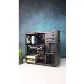   Gamer számítógép Gigabyte Z270 i5 7600K 16GB DDR4 256GB SSD GTX 1060 3GB Zalman Z1 CHIEFTEC 500W - használt