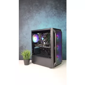   Gamer számítógép Gigabyte B360M i5 8400 16GB DDR4 512GB SSD RTX 2070 8GB RAMPAGE Shiva Adata 600W - használt