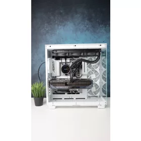  Gamer számítógép GIGABYTE B650E R9 7900X 64GB DDR5 1TB SSD RTX 5080 16GB NZXT H9 Flow White Corsair 850W - használt