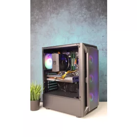   Gamer számítógép Gigabyte B450M R5 5500 32GB DDR4 512GB SSD RTX 3060 12GB Rampage SHIVA Chieftec 700W - használt