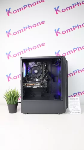 Gamer számítógép ASRock B450M R5 3600 16GB DDR4 512GB SSD GTX 1660 Super 6GB Rampage SHIVA DeepCool 400W - használt