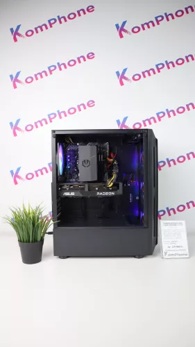 Gamer számítógép ASUS H510M i5 11400F 16GB DDR4 500GB SSD RX 6600 8GB Rampage SHIVA FSP 500W - használt