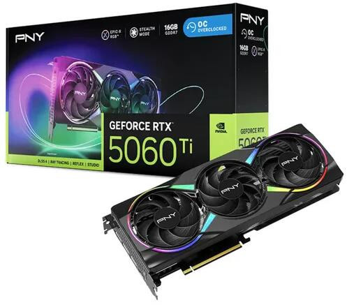 PNY EPIC-X OC ARGB RTX 5060 Ti 16GB GDDR7 videokártya